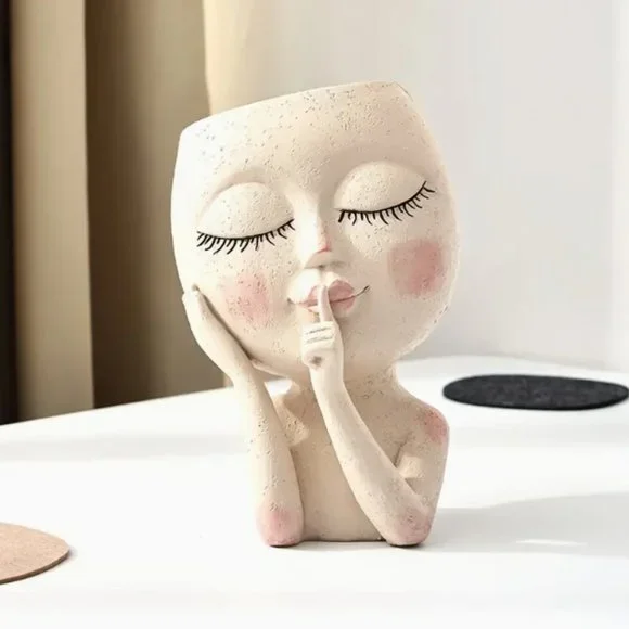 Lady Shaped Planter NWOT! - Picture 2 of 8